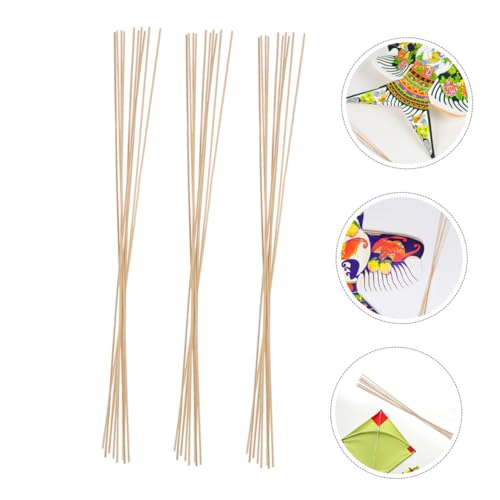 Beaupretty 50 Stück Bambusstäbe Leicht Kite Support Rods für DIY Bastelprojekte Modellbau Gartenmarkierung Windstabil Vielseitig Einsetzbar für Familie von Beaupretty