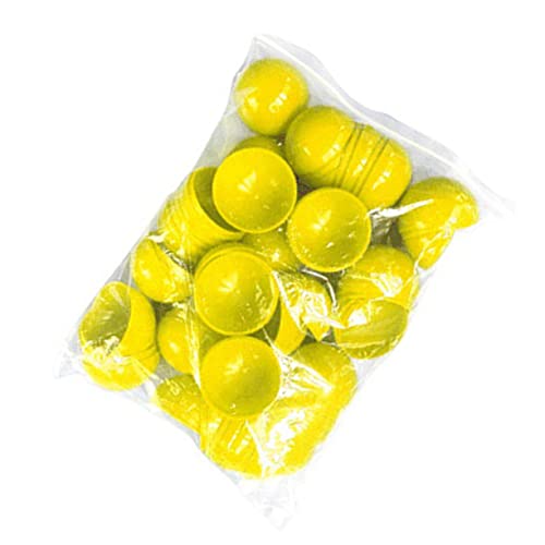Beaupretty 50 Stück Bunte Aktivitäts Lotteriebälle Lustige Hohle Spielbälle für Partys und Veranstaltungen Durchmesser Gelb für Spiele und Feierlichkeiten von Beaupretty
