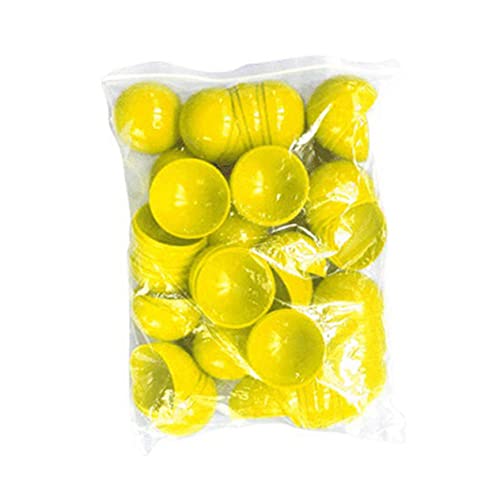 Beaupretty 50 Stück Bunte Aktivitäts Lotteriekugeln Kleine Hohle Spielbälle Durchmesser Gelb für Partys und Spiele aus Hochwertigem Material Leicht und Langlebig von Beaupretty