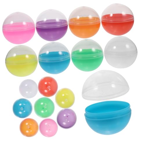 Beaupretty 50 Stück Halbtransparente Lotteriekugeln Offene Ziehungsbälle für Gewinnspiele Partydekoration Bastelbedarf Bunte Spielkugeln für Automaten und Events von Beaupretty