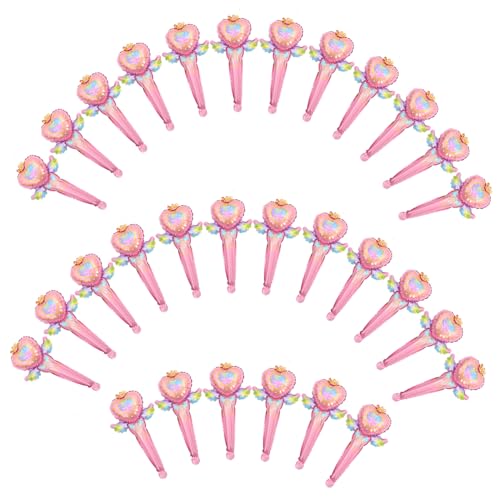 Beaupretty 50 Stück Handheld Folienballons in Feenstab-form Leuchtende Farben Langlebiges Material als Party Dekoration für Geburtstagsfeiern Einfach zu Tragen und Vielseitig Einsetzbar von Beaupretty