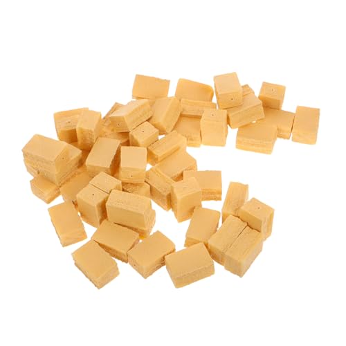 Beaupretty 50 Stück Mini Heuballen Set für Bastelarbeiten Tierfutter Bausteine für Puppenhaus Dekorationen Interaktive Farm Spielzeuge für Sicher und Lehrreich von Beaupretty