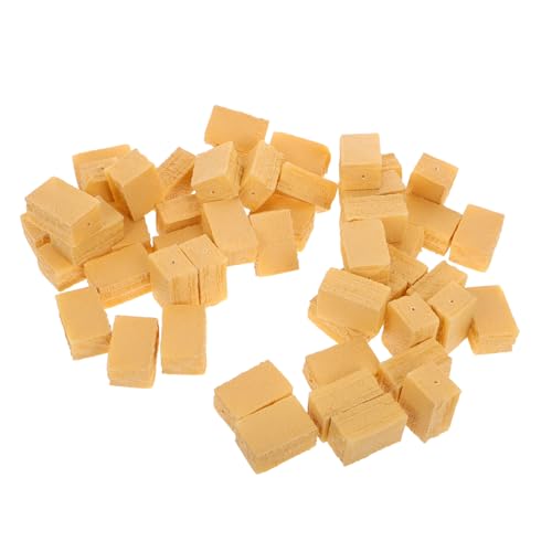 Beaupretty 50 Stück Mini Heuballen Spielzeugset Tierfutter Zubehör für Kreative Dekoration und Bauernhof Szenen für Bastelprojekte und Kinderzimmergestaltung von Beaupretty