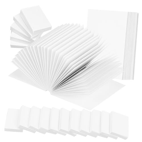 Beaupretty 50 Stück Mini-hüllenbuch Puppenhaus Miniatur Miniaturbuch Winzige Bücher Kleines Notizbuch Winzige Leere Bücher Für Handwerk Mini -puppenhausbücher Weiß Beschichtetes Papier von Beaupretty