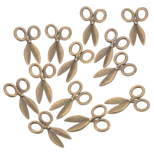 Beaupretty 50 Stück Miniatur Metall Scheren Vintage Stil Realistische Mini Dollhouse Zubehör für Mikro Landschaft Bastelprojekte und Puppenhaus Dekoration von Beaupretty