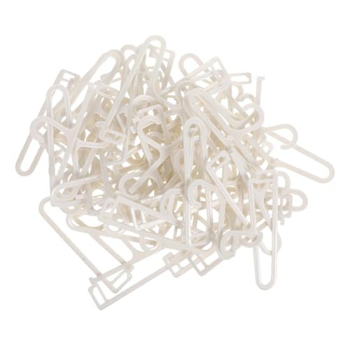 Beaupretty 50 Stück Miniatur Puppenhaus Kleiderbügel Robuste Plastik Puppen Kleidung Halter für Gown Schränke und Accessoires für Puppenoutfits und Kleine Gegenstände von Beaupretty