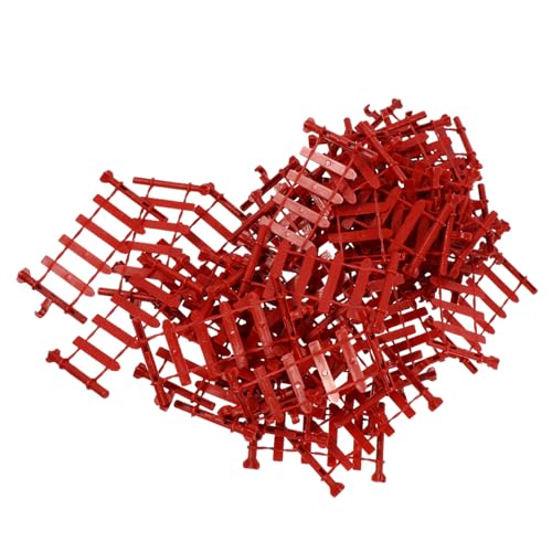 Beaupretty 50 Stück Miniatur Zaunspielzeug Teiliges für Sandtisch Kunststoffzäune für DIY Langlebig und Vielseitig Kombinierbar für Kreative Szenen von Beaupretty