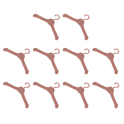 Beaupretty 50 Stück Puppenkleiderbügel aus Kunststoff Miniatur Kleiderständer für Puppenoutfits Zubehör zur Aufbewahrung von Puppenkleidung von Beaupretty