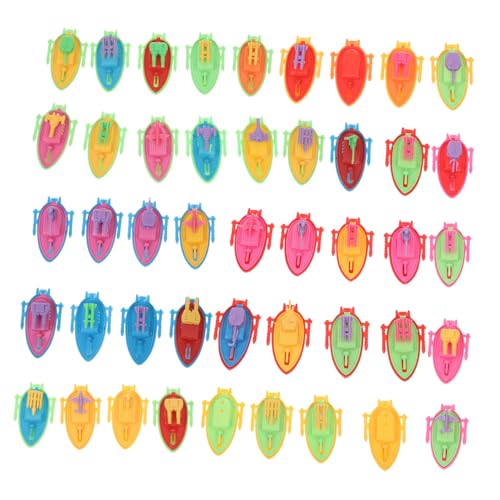 Beaupretty 50 Stück Teiliges Boot aus Robustem PVC Kleine Spielboote Widerstandsfähig und Vielseitig als Lehrmittel und Sammelobjekt Fördert Eltern Junge Mädchen Bindung und Zufällige Farbe von Beaupretty
