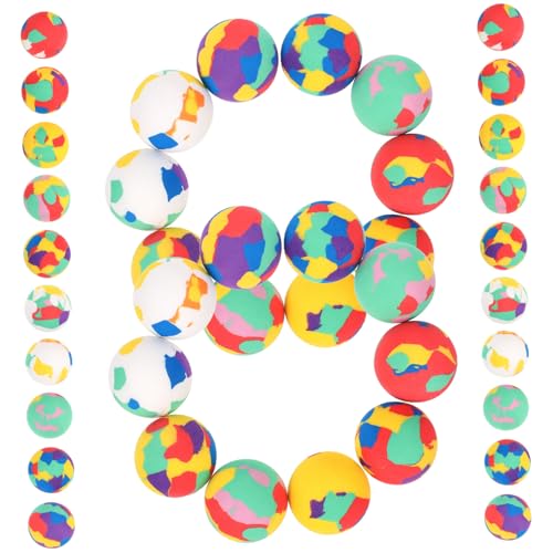 Beaupretty 50 Stück Teiliges EVA Ballspielzeug Farbige Leichte und Tragbare Bouncy Balls aus Strapazierfähigem Sicherem für Spielspaß Drinnen und Draußen von Beaupretty