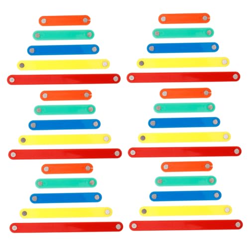Beaupretty 50 Stück Teiliges Magnetisches Streifen für Vielseitige Lernstäbe zum Bauen von Formen Fördert Mathematisches und Interaktives Lernen im Klassenzimmer von Beaupretty