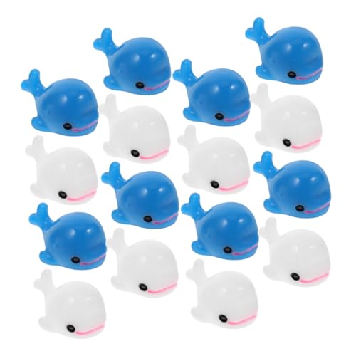 Beaupretty 50 Stück Teiliges Miniatur Delfin Figuren aus Robustem Kunstharz Weiße und Blaue Meeresbewohner Detailreiche Mikro Landschaftsdekoration für Garten Aquarium Heim und Flaschen von Beaupretty