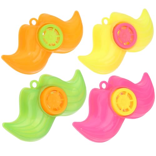Beaupretty 50 Stück Teiliges Party Pfeifenset Cartoon Bart Design Laute Pfeifenspielzeuge Bunte Geräuschmacher für Geburtstagsfeiern Mitgebsel Jungen Mädchen Festival Spaß Zufällige Farbe von Beaupretty
