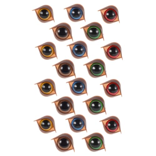 Beaupretty 50 Stück Teiliges Sicherheitsaugen für Häkeltiere Kunststoff Doppelwimpern mit Unterlegscheiben Bunte Puppenaugen für DIY Kuscheltiere Basteln und Amigurumi von Beaupretty