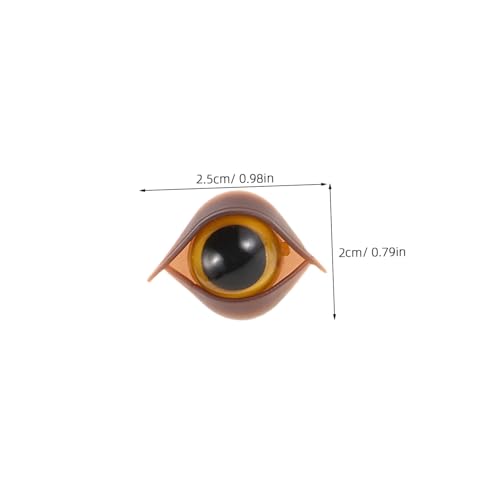 Beaupretty 50 Stück Teiliges Sicherheitsaugen mit Doppel augenlid und Unterlegscheiben Kunststoff Steckaugen für Häkeltiere DIY Puppenaugen Zubehör für Plüschtiere und Bastelarbeiten von Beaupretty