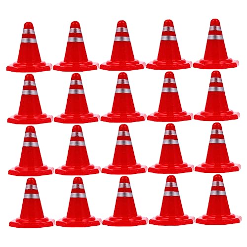 Beaupretty 50 Stück Teiliges Verkehrszeichen mit Verkehrshütchen und Straßensperrtafeln Wetterfest Kindgerecht für Verkehrserziehung Spielplatz und Parkplatzsimulation Langlebig und von Beaupretty