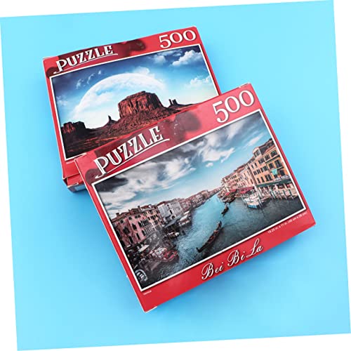 Beaupretty 500 Stück Teiliges Puzzle für Erwachsene mit Motiven Monument und Kreatives Papierpuzzle für Konzentration und Geduld für Puzzle und Familienzeit von Beaupretty