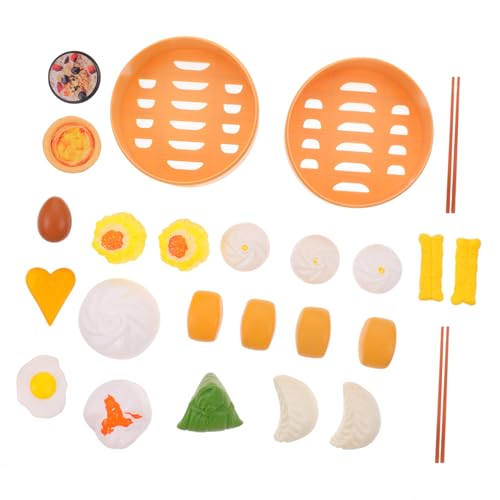 Beaupretty 58 Stück Teiliges Spielküchen Set Buntes Steamed Buns Küchen Leichtes Tragbares Rollenspiel für Eltern Junge Mädchen Interaktion und Kreative Fantasieentwicklung von Beaupretty