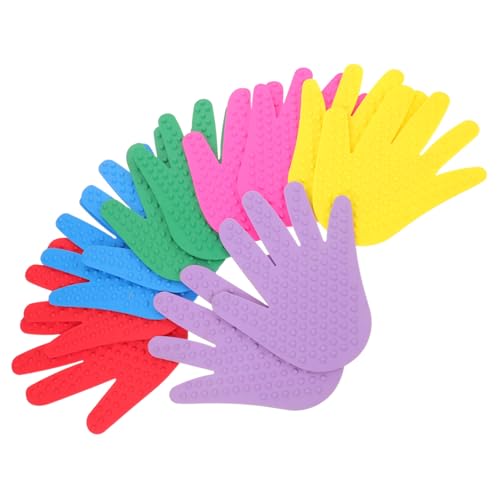 Beaupretty 6 Paare Handförmige Bodenspot Marker rutschfest Montessori Sensorische Spielzeuge Für Feinmotorik Gruppenaktivitäten Vorschule Kindergarten Outdoor Spielgeräte von Beaupretty