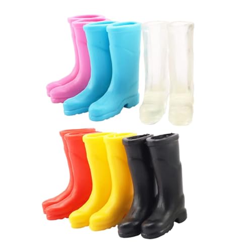 Beaupretty 6 Paare Puppenhaus Dekoration Detailreiche Mini Overboots Vielseitige Mini Landschaftsrequisiten von Beaupretty