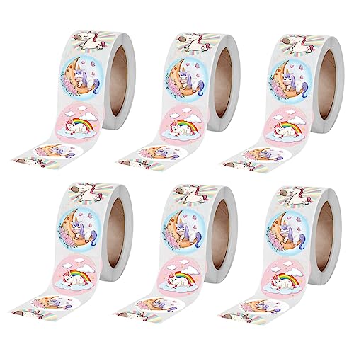 Beaupretty 6 Rollen Einhorn Belohnungssticker Selbstklebende Tieraufkleber für Dekorative Etiketten zum Versiegeln von Umschlägen Scrapbooking und Geschenken Beaupretty 6 Rollen Einhorn Belohnungssticker Selbstklebende Tieraufkleber für Dekorative Etiketten zum Versiegeln von Umschlägen Scrapbooking und Geschenken von Beaupretty