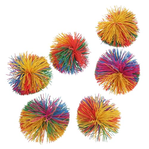 Beaupretty 6 Stück Bunte Silikonbälle Flauschig Elastisch Sensory Fidgets Stressabbau für Erwachsene Zufällige Farbe Zufällige Farbe von Beaupretty