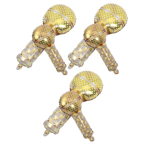 Beaupretty 6 Stück Goldene Mikrofon Folienballons aus Aluminium Langlebige Partydeko für Hochzeit Geburtstag und Ktv Stabile Reißfeste Luftballons für Innen und Außenbereich Beaupretty 6 Stück Goldene Mikrofon Folienballons aus Aluminium Langlebige Partydeko für Hochzeit Geburtstag und Ktv Stabile Reißfeste Luftballons für Innen und Außenbereich von Beaupretty
