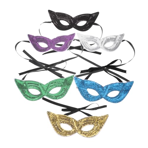 Beaupretty 6 Stück Karneval Masken mit Pailletten für Damen Halbgesichts Masken für Maskerade Bälle und Partys für Fasching und Halloween Beaupretty 6 Stück Karneval Masken mit Pailletten für Damen Halbgesichts Masken für Maskerade Bälle und Partys für Fasching und Halloween von Beaupretty