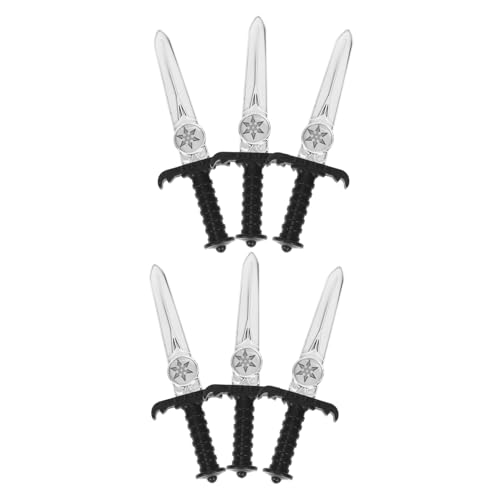 Beaupretty 6 Stück Kinderspielzeug Simulationspirat Bühnenmesser Plastik Black Beaupretty 6 Stück Kinderspielzeug Simulationspirat Bühnenmesser Plastik Black von Beaupretty