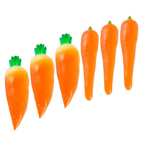Beaupretty 6 Stück Künstliche Karotten Modelle PVC Fake Gemüse Dekoration für Küche Garten und Bastelprojekte Realistische Miniatur Karotten für Kreative Wohnraumgestaltung Beaupretty 6 Stück Künstliche Karotten Modelle PVC Fake Gemüse Dekoration für Küche Garten und Bastelprojekte Realistische Miniatur Karotten für Kreative Wohnraumgestaltung von Beaupretty