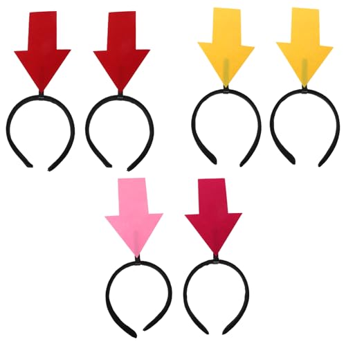 Beaupretty 6 Stück Lustige Pfeilkopfform Haarreifen Karneval Symbol Kopfschmuck für Halloween Geburtstagsfeiern und Requisiten von Beaupretty