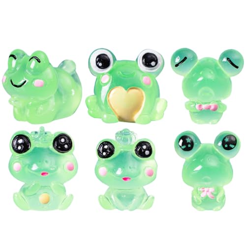 Beaupretty 6 Stück Miniatur Frosch Deko Teiliges Leuchtendes Harz Frosch Figuren für Kreative DIY Projekte Süße Froschornamente für Zuhause und Büro Gartendeko und Geschenkidee Beaupretty 6 Stück Miniatur Frosch Deko Teiliges Leuchtendes Harz Frosch Figuren für Kreative DIY Projekte Süße Froschornamente für Zuhause und Büro Gartendeko und Geschenkidee von Beaupretty