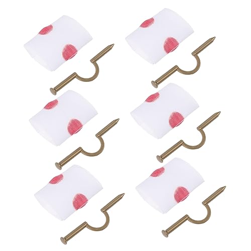 Beaupretty 6 Stück Nagel tragen Finger Halloween-Tricknagel Nägel gefälscht beängstigend Kind Neuheit seltsam Streich Halloween -Requisite Aprilscherz Weiß Zufällige Farbe von Beaupretty