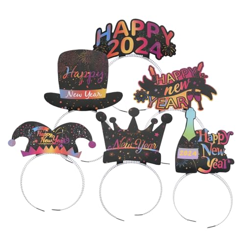 Beaupretty 6 Stück Neujahrs-party Haarreifen mit Sternmotiv Leichtes Bequemes Kopfschmuck-accessoire für Silvesterfeier Festliches Design für Foto-requisiten und Besondere Anlässe von Beaupretty