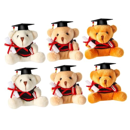 Beaupretty 6 Stück Plüsch Abschlussbär Schlüsselanhänger Kuscheltier Deko für Schultaschen Doctor Bear und Student Beliebtes zur Graduierung Niedliches Design Weiß Hellbraun und Dunkelbraun Beaupretty 6 Stück Plüsch Abschlussbär Schlüsselanhänger Kuscheltier Deko für Schultaschen Doctor Bear und Student Beliebtes zur Graduierung Niedliches Design Weiß Hellbraun und Dunkelbraun von Beaupretty