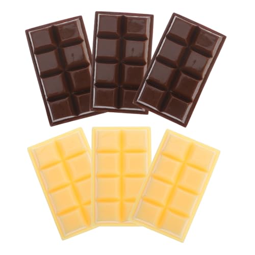 Beaupretty 6 Stück Realistische Schokoladen Modelle aus Resin Täuschend Echte Fake Food Dekoration für Hotel Hochzeiten und Fotorequisiten für Party und Restaurant Dekoration von Beaupretty