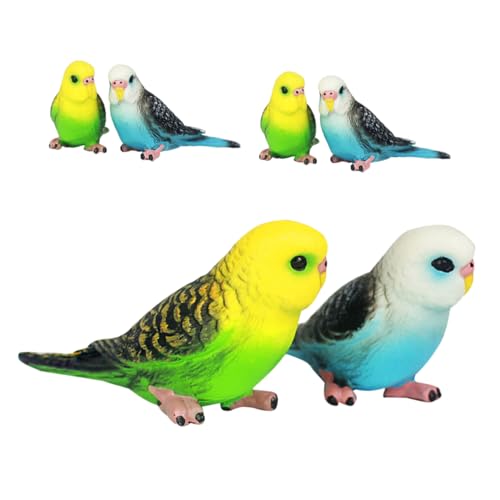 Beaupretty 6 Stück Realistische Vogelspielzeuge für Sicheres und Leichtes Tierornament für Dekoration und Spielspaß von Beaupretty