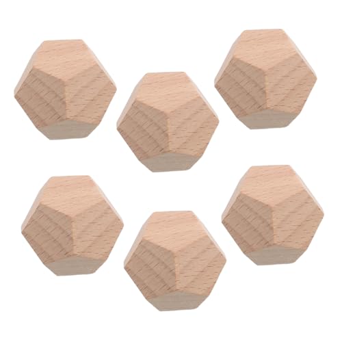 Beaupretty 6 Stück Seitige Holz Würfel für DIY Bastelprojekte Blanke Holzblöcke zum Bemalen Kreative Würfel für Spiele und Familienaktivitäten Beaupretty 6 Stück Seitige Holz Würfel für DIY Bastelprojekte Blanke Holzblöcke zum Bemalen Kreative Würfel für Spiele und Familienaktivitäten von Beaupretty