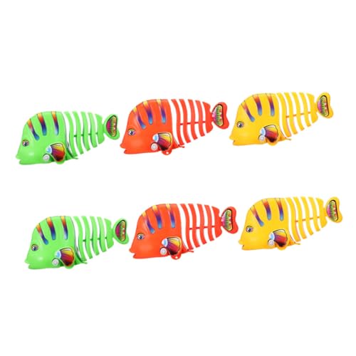 Beaupretty 6 Stück Teiliges Aufziehspielzeug Fisch Bunte Schwimmende Cartoon Fische für Wasserspielzeug für Badewanne und Planschbecken Sicheres und Leichtes Material Fördert Feinmotorik von Beaupretty