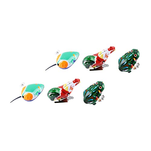 Beaupretty 6 Stück Teiliges Aufziehspielzeug mit Lustigen Tiermotiven Kreative Spielzeuge für Kleinkinder und Mädchen Bunte Cartoon Designs Einfach Bedienbar und Tragbar von Beaupretty