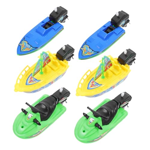 Beaupretty 6 Stück Teiliges Badespielzeug Plastische Segelboote für Kleinkinder Sichere und Bewegliche Badeboote Wasserspaß und Spiel im Bad von Beaupretty