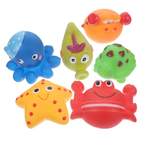 Beaupretty 6 Stück Teiliges Badespielzeug mit Schwimmenden Bunten Meerestieren Sicher und Robust Fördert Spielerisch Junge Mädchen Badezeitspaß Geeignet für Kleinkinder und Poolspaß von Beaupretty