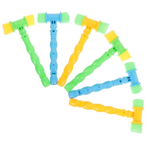 Beaupretty 6 Stück Teiliges Bunte Schlagspielzeuge mit Musikfunktion Leichte Ergonomische Lernspielzeuge für Junge Mädchen Weicher Kunststoffkopf Fördert Aufmerksamkeit und Zufällige Farbe von Beaupretty