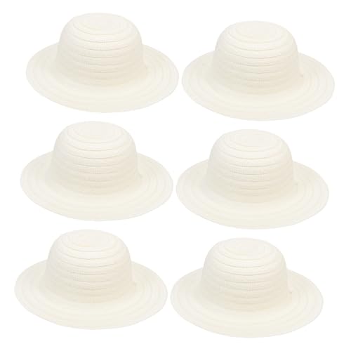 Beaupretty 6 Stück Teiliges DIY Graffiti Strohhut für Jahre Bemalbarer Langlebiger Sonnenhut zum Kreativen Malen und Basteln Kindergarten Malzubehör für Eltern Junge Mädchen Spiel und von Beaupretty