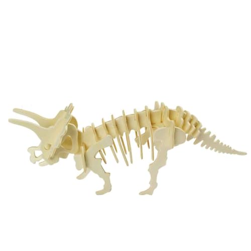 Beaupretty 6 Stück Teiliges Dinosaurier Holzpuzzle Bunte Sichere und Pädagogische Jigsaw Geschenke für Tyrannosaurus Stegosaurus Triceratops Hadrosaur Lernspielzeug Hand Auge Koordination von Beaupretty