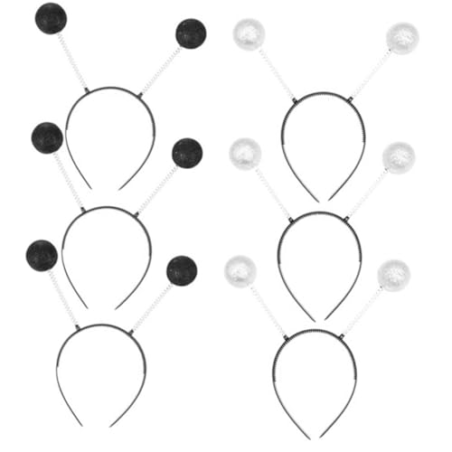 Beaupretty 6 Stück Teiliges Glitter Balls Haarband Cosplay Kopfaccessoires für Kinderpartys Schwarze und Silberne Bälle für Karneval und Besondere Anlässe Beaupretty 6 Stück Teiliges Glitter Balls Haarband Cosplay Kopfaccessoires für Kinderpartys Schwarze und Silberne Bälle für Karneval und Besondere Anlässe von Beaupretty