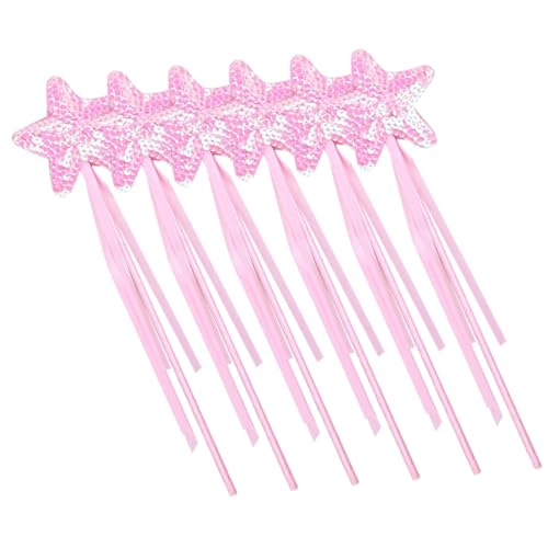Beaupretty 6 Stück Teiliges Glitzernde Feenstäbe Magische Sternenstäbe für Geburtstagsfeiern Cosplay und Bühnenaufführungen für Mädchen von Beaupretty