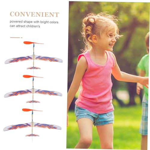 Beaupretty 6 Stück Teiliges Gummiband Flugzeug Modellspielzeug DIY Kleiner Schaumstoff Segelflieger Leichtes Lernspielzeug für Sicherer Bausatz für Jungen und Mädchen Tragbar und Langlebig von Beaupretty