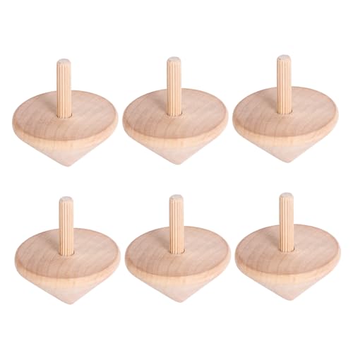 Beaupretty 6 Stück Teiliges Holz Drehbare Langlebige Holztrommel Tops für Pädagogisch Sicher Traditionell Feinmotorik und Koordination Beaupretty 6 Stück Teiliges Holz Drehbare Langlebige Holztrommel Tops für Pädagogisch Sicher Traditionell Feinmotorik und Koordination von Beaupretty