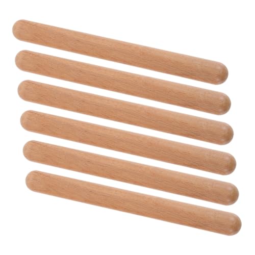 Beaupretty 6 Stück Teiliges Holz Percussion Instrument für Jahre Sichere Abgerundete Rhythmussticks Fördert Musikalisches Gefühl und Kreative Entwicklung im Kindergarten Beaupretty 6 Stück Teiliges Holz Percussion Instrument für Jahre Sichere Abgerundete Rhythmussticks Fördert Musikalisches Gefühl und Kreative Entwicklung im Kindergarten von Beaupretty